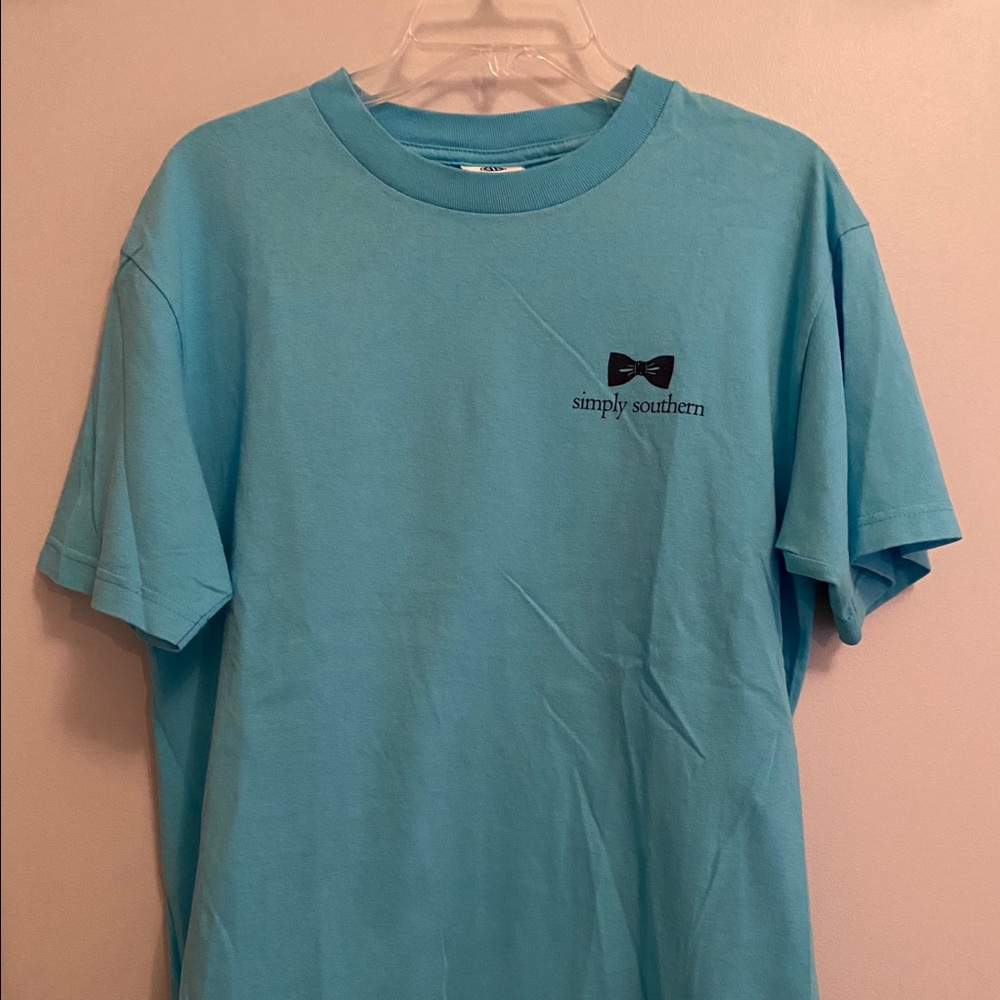 Simply Southern blue short sleeve, never worn